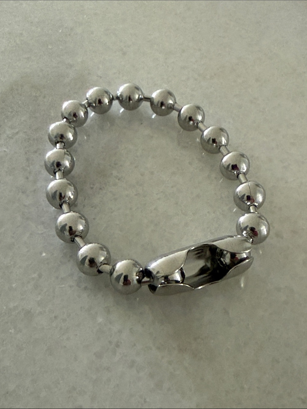 Plunder Silver Ball Bead Bracelet Fashion jewelry New Size 6.5